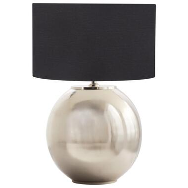 SOBRAMATI - Tafellamp - Zilver - Katoen/Linnen/Mangohout product
