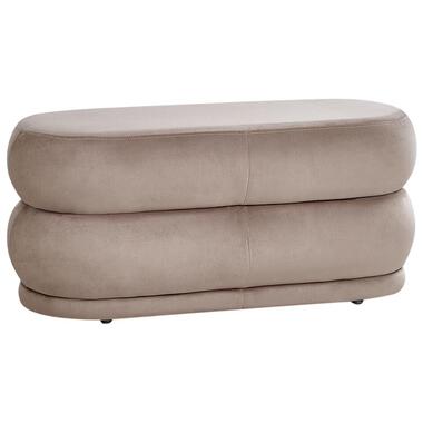ELLENDALE - Bankje - Taupe - Fluweel product