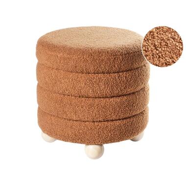CHILLY - Poef - Goudbruin - Bouclé product