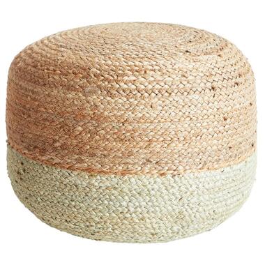 DUKI - Poef - Lichtgroen - 50 cm - Jute product