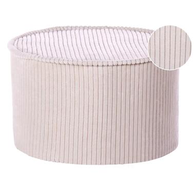 ZIKRIA - Poef - Lichtbeige - Fluweel product