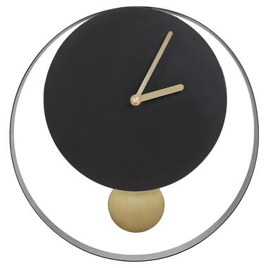 MAGLAND - Wandklok - Zwart/Goud - Staal product