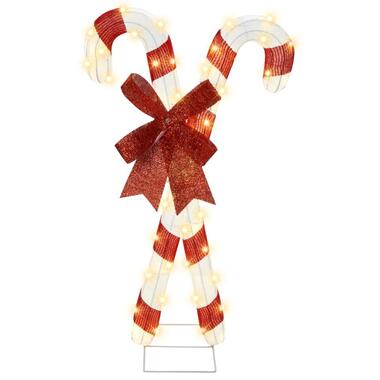 OLASVIK - LED kerstdecoratie - Rood/Wit - IJzer product