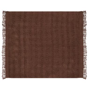 VELLA - Deken - Bruin - 220 x 240 cm - Katoen product