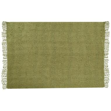VELLA - Deken - Olijfgroen - 150 x 200 cm - Katoen product
