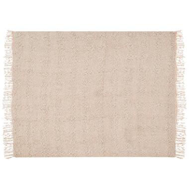 VELLA - Deken - Lichtbeige - 150 x 200 cm - Katoen product