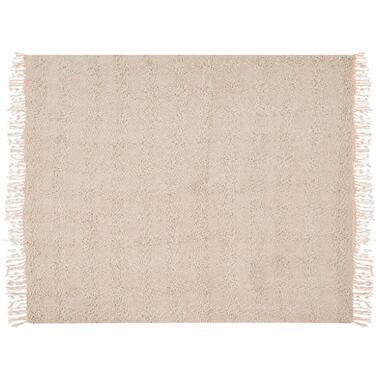 VELLA - Deken - Lichtbeige - 200 x 220 cm - Katoen product