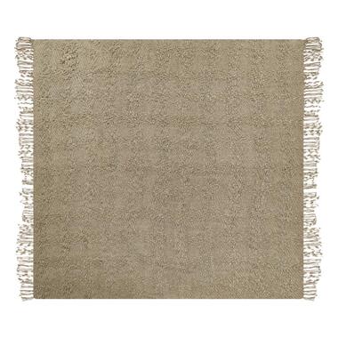 VELLA - Deken - Taupe - 200 x 220 cm - Katoen product