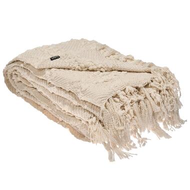 VELLA - Deken - Gebroken wit - 150 x 200 cm - Polyester