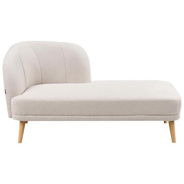 TANLAY - Chaise longue - Lichtbeige - Linkszijdig - Polyester product