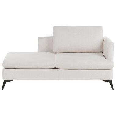 SIEVOZ - Chaise longue - Lichtbeige - Rechtszijdig - Polyester product