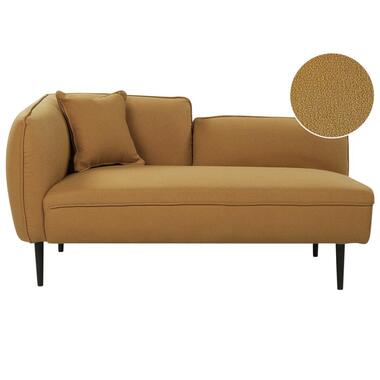 CHEVANNES - Chaise longue - Mosterdgeel - Linkszijdig - Bouclé product