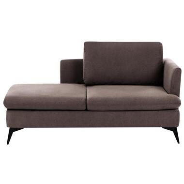 SIEVOZ - Chaise longue - Bruin - Rechtszijdig - Polyester product