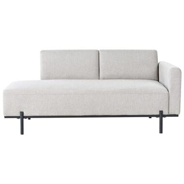SAVASSE - Chaise longue - Lichtgrijs - Kunstlinnen product