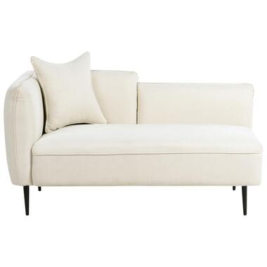 CHEVANNES - Chaise longue - Off-white - Linkszijdig - Stof product