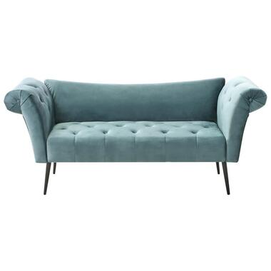 NANTILLY - Chaise longue - Blauwgroen - Stof product