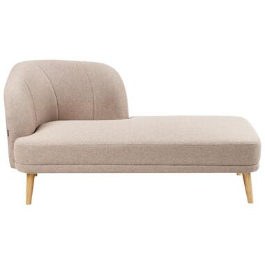 TANLAY - Chaise longue - Lichtbruin - Linkszijdig - Polyester product