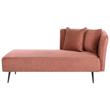 RIOM - Chaise longue - Rood - Rechtszijdig - Stof product
