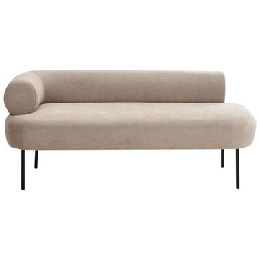 MIRMANDE - Chaise longue - Taupe - Linkszijdig - Polyester product
