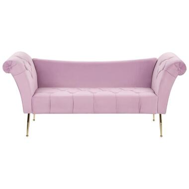 NANTILLY - Chaise longue - Lichtviolet - Symmetrisch - Fluweel product