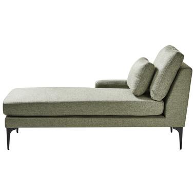 EWRON - Chaise longue - Olijfgroen - Rechtszijdig - Stof product