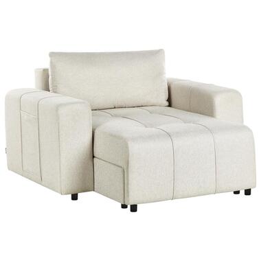 INNVIK - Chaise Longue - Lichtbeige - Polyester product