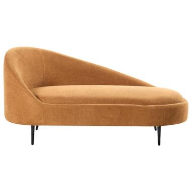 VALREAS - Chaise longue - Oranje - Linkszijdig - Polyester product