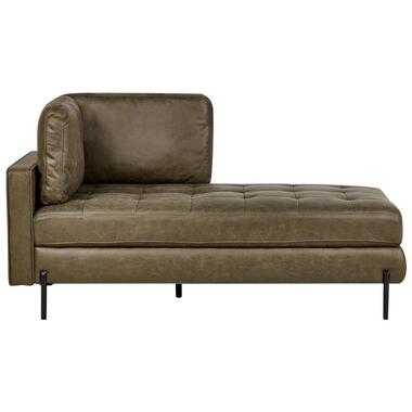 REBAIS - Chaise longue - Groen - Linkszijdig - Kunstleer product