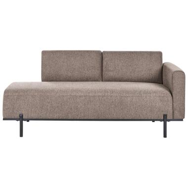 SAVASSE - Chaise longue - Lichtbruin - Kunstlinnen product