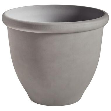TESALIA - Bloempot - Grijs - 49 cm - Polyresin product