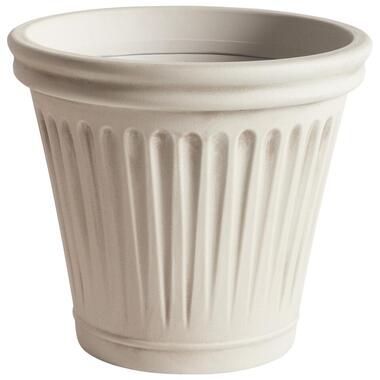 MAIZE - Bloempot - Lichtbeige - 43 cm - Steenmengsel product