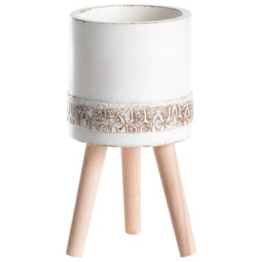 SKIATOS - Bloempot - Gebroken wit - 43 cm - MgO