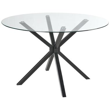 MESTON - Eettafel - Zwart - ⌀ 120 cm - Veiligheidsglas product