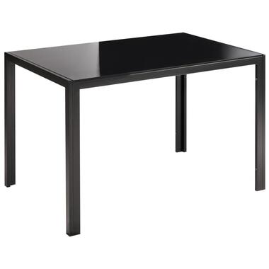 LAVOS - Eettafel - Zwart - 80 x 120 cm - Veiligheidsglas product