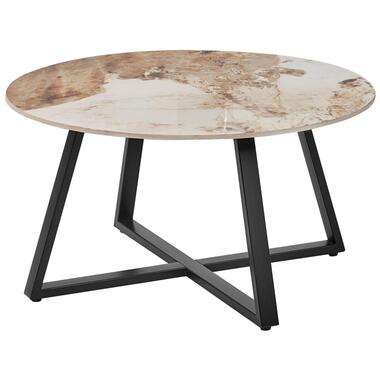 IVINS - Salontafel - Zwart/Wit - Metaal product