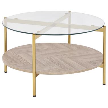 LOVELL - Salontafel - Lichtbruin/Goud - Hout product