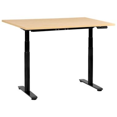DESTINAS - Elektr bureau - Zwart/Lichtbruin - 120 x 60 cm - Vezelplaat product