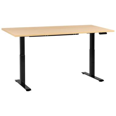 DESTINES - Elektr bureau - Zwart/Lichtbruin - 180 x 72 cm - Vezelplaat product