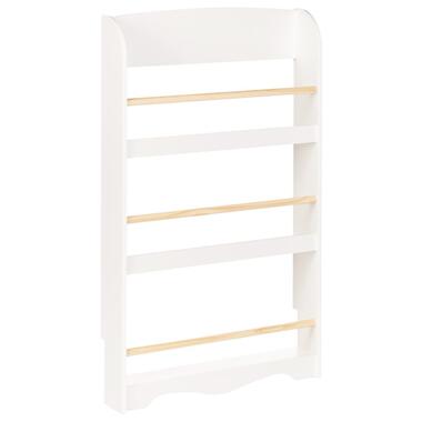 LILOET - Wandboekenkast - Wit - MDF