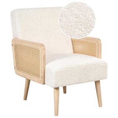 HOJBY - Fauteuil - Gebroken wit - Bouclé product