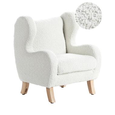 FARUM - Kinderfauteuil - Gebroken wit - Bouclé product