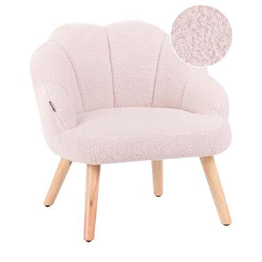 MILAND - Kinderfauteuil - Pastelroze - Bouclé product