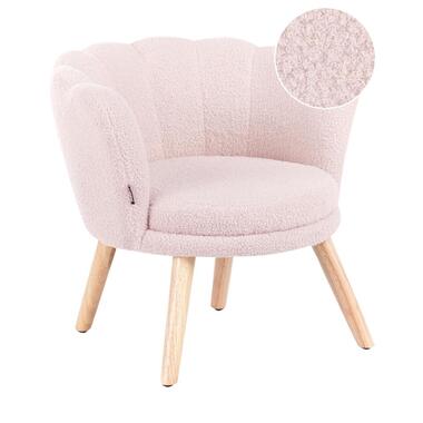 HALBY - Kinderfauteuil - Pastelroze - Bouclé product
