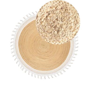 MARTS - Vloerkleed - Beige/Wit - 200 cm - Jute product