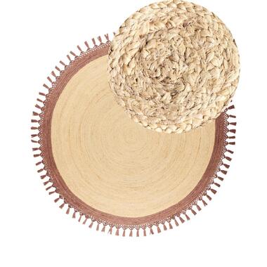 MARTS - Vloerkleed - Beige/Bruin - 200 cm - Jute product