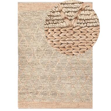 TELLIKAYA - Loper vloerkleed - Groen/Beige - 160 x 230 cm - Jute product