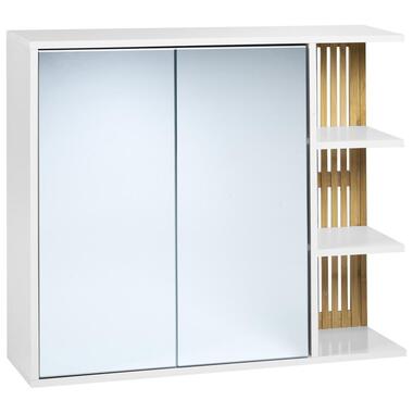 NUBES - Spiegelkast - Wit/Lichthout - MDF product