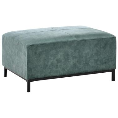 OSLO - Ottomaan - Blauwgroen - Fluweel product