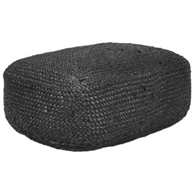 ISARDA - Vloerkussen - Zwart - 70 x 40 x 20 cm - Jute product