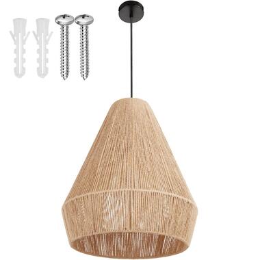 tectake Hanglamp Suri van jute in boho-stijl, 40W, Natuur product